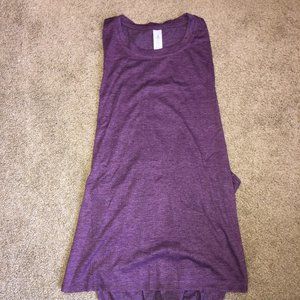 Purple Cutoff Workout Shirt